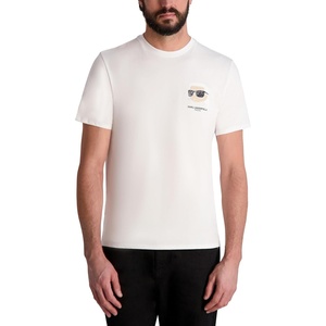 image:imageKarl Lagerfeld Mens Short Sleeve Karl Logo Crewneck Graphic Design TShirtWhite
