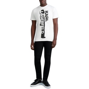 image:imageKarl Lagerfeld Mens Soft Stretchy Modal Moto PantBlack