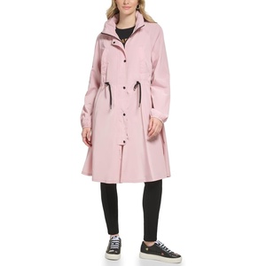 image:imageKarl Lagerfeld Paris Womens Belted Trench CoatButton Up Blush