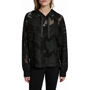 image:imageKarl Lagerfeld Womens Athleisure Comfortable Hooded TopBlack