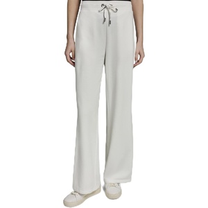 image:imageKarl Lagerfeld Womens Athleisure Comfortable Logo Tape Sporty PantsSoft White