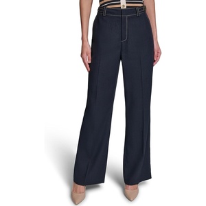 image:imageKarl Lagerfeld Womens Belted Versatile PantMidnight Navy