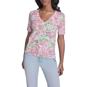image:imageKarl Lagerfeld Womens Bright Floral SweaterSoft WhitePink Carnation Multi
