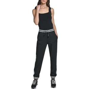 image:imageKarl Lagerfeld Womens Contrast Ribbed JoggerBlack