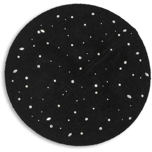 image:imageKarl Lagerfeld Womens Crystal and Pearl Studs BeretBlack