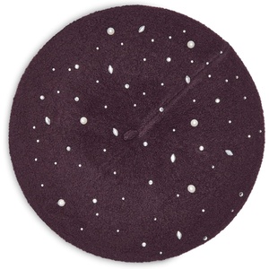 image:imageKarl Lagerfeld Womens Crystal and Pearl Studs BeretRaisin