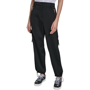 image:imageKarl Lagerfeld Womens Elevated Cargo Pant with Bungee DetailBlack