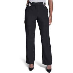image:imageKarl Lagerfeld Womens Flare Contrast PantBlackBisque