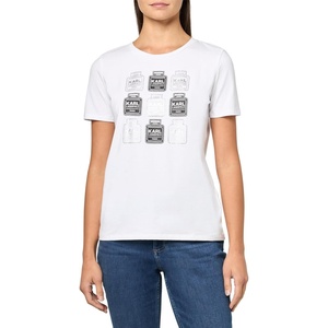 image:imageKarl Lagerfeld Womens Graphic Square Logo TShirtWhite
