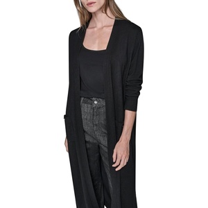 image:imageKarl Lagerfeld Womens Long Sleeve Crew Neck Long Cardigan SweaterBlack