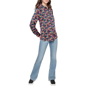 image:imageKarl Lagerfeld Womens Oversized Printed BlouseBlack Combo