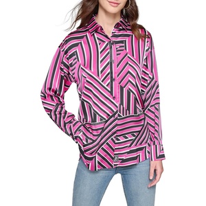 image:imageKarl Lagerfeld Womens Oversized Printed BlouseFrench Fuchsia Multi