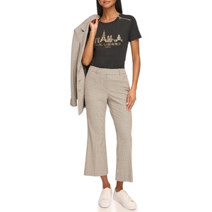 image:imageKarl Lagerfeld Womens Pattern PantBlackSoft White Multi