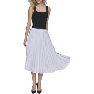 image:imageKarl Lagerfeld Womens Scallop Wrap SkirtWhite