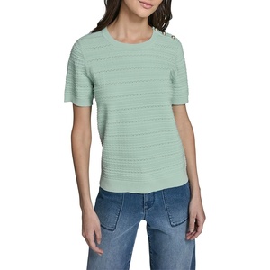 image:imageKarl Lagerfeld Womens Short Sleeve Classic Knit SweaterFresh Mint