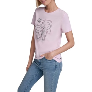 image:imageKarl Lagerfeld Womens Short Sleeve Crew Neck Logo TShirtBallet Slipper