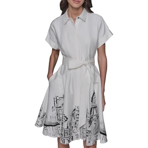 image:imageKarl Lagerfeld Womens Sleeveless Square Neck Metallic Knit Tweed Sheath Mini DressSoft WhiteBlack