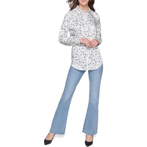 image:imageKarl Lagerfeld Womens Soft Everyday BlouseWhiteBlk Multi