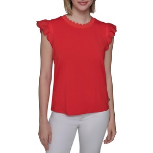 image:imageKarl Lagerfeld Womens Soft Everyday Essential Casual TShirtApple