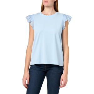 image:imageKarl Lagerfeld Womens Soft Everyday Essential Casual TShirtChambray Blue
