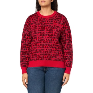 image:imageKarl Lagerfeld Womens Soft Everyday SweaterAdmiral RedBlack