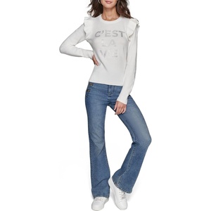 image:imageKarl Lagerfeld Womens Soft Everyday SweaterSoft White
