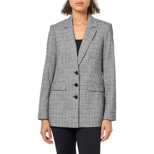 image:imageKarl Lagerfeld Womens Tweed BlazerBlackSoft White