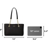 image:imageKARL LAGERFELD Paris Womens Karolina Tote BagBlckGold