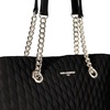 image:imageKARL LAGERFELD Paris Womens Karolina Tote BagBlckSilver
