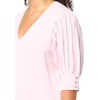image:imageKARL LAGERFELD Paris Womens Pull On V Neck Comfortable Sweater Soft WhiteBlack XLarge
