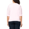 image:imageKARL LAGERFELD Paris Womens Pull On V Neck Comfortable Sweater Soft WhiteBlack XLarge