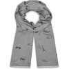 image:imageKARL LAGERFELD Paris Womens Scattered Icons Lightweight Pashmina Black One Size