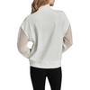 image:imageKARL LAGERFELD Womens Athleisure Comfortable Logo Tape JacketSoft White