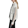 image:imageKARL LAGERFELD Womens Athleisure Comfortable Logo Tape JacketSoft White