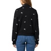 image:imageKARL LAGERFELD Womens Athleisure Sporty Allover Logo JacketBlack