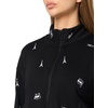image:imageKARL LAGERFELD Womens Athleisure Sporty Allover Logo JacketBlack
