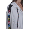 image:imageKARL LAGERFELD Womens Athleisure Sporty Karl Logo JacketSoft White