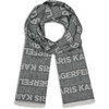 image:imageKARL LAGERFELD Womens Block Logo Lightweight PashminaBlack