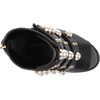 image:imageKARL LAGERFELD Womens Brayden Peep Toe Bootie with PearlsBlack