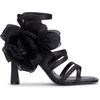 image:imageKARL LAGERFELD Womens Caela Strappy Dress Heel With Flower DetailBlack