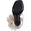 image:imageKARL LAGERFELD Womens Caela Strappy Dress Heel With Flower DetailSoft White