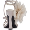 image:imageKARL LAGERFELD Womens Caela Strappy Dress Heel With Flower DetailSoft White