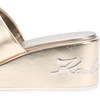 image:imageKARL LAGERFELD Womens Calvina Slip on Platform Wedge SandalWhite Gold