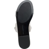image:imageKARL LAGERFELD Womens Canne Double Band Flat Sandal With Chain Logo DesignSoft White