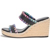 image:imageKARL LAGERFELD Womens Carcel Double Strap Espadrille Wedge SandalBlack