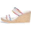 image:imageKARL LAGERFELD Womens Carcel Double Strap Espadrille Wedge SandalBright White