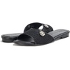 image:imageKARL LAGERFELD Womens Celin Floral Flat Sandal With Flower PinBlack