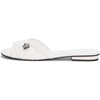 image:imageKARL LAGERFELD Womens Celin Floral Flat Sandal With Flower PinBright White
