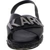 image:imageKARL LAGERFELD Womens Charla Slingback Espadrille Sandal With LogoBlack