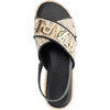 image:imageKARL LAGERFELD Womens Charla Slingback Espadrille Sandal With LogoNaturalBlack